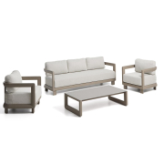 Zestaw ogrodowy Nerano 3-osobowy beżowy kave home