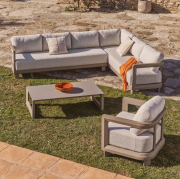 Zestaw ogrodowy Nerano 5-osobowy beżowy kave home