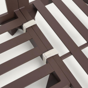 Zestaw ogrodowy Nerano 5-osobowy brązowy kave home