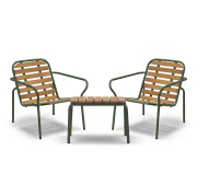 Zestaw ogrodowy Vig stolik + 2 fotele Normann Copenhagen