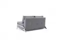 Sofa rozkładana Cubed 140 cm chromowana podstawa Twist Granite Innovation