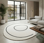 Dywan Loop Ivory okrągły 200 cm Carpet Decor