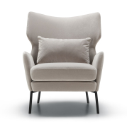 Fotel Alex Classic Velvet Light Grey Sits