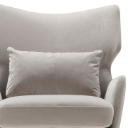 Fotel Alex Classic Velvet Light Grey Sits