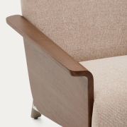 Sofa Amsen 2-osobowa jasnobrązowa Kave Home