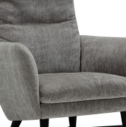 Fotel Amy z drewnianymi nogami Elyot Grey Beige Sits