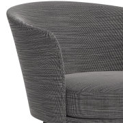 Fotel Dorso czarna stal - Raas 142 HAY