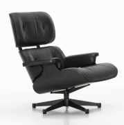 Fotel Eames Lounge chair skórzany Nero Vitra