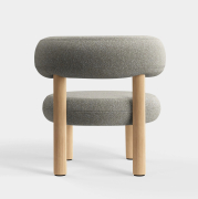 Fotel Fat Natural Wood - Clay Boucle Tom Dixon