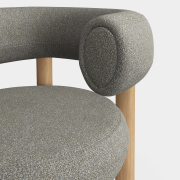 Fotel Fat Natural Wood - Clay Boucle Tom Dixon