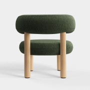 Fotel Fat Natural Wood - Forest Boucle Tom Dixon