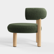 Fotel Fat Natural Wood - Forest Boucle Tom Dixon