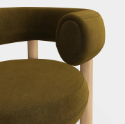 Fotel Fat Natural Wood - Forest Velvet Tom Dixon