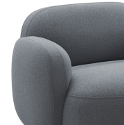 Fotel Gem z podłokietnikiem Brusvik Grey Blue Northern