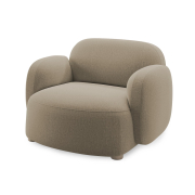 Fotel Gem z podłokietnikiem Brusvik Light Brown Northern