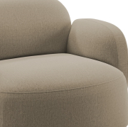 Fotel Gem z podłokietnikiem Brusvik Light Brown Northern