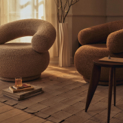 Fotel Orbo beżowy Ferm Living