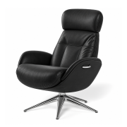 Fotel wypoczynkowy Elegant Omaha Black Flexlux
