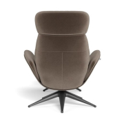 Fotel wypoczynkowy Elegant z podnóżkiem Mole brown Flexlux