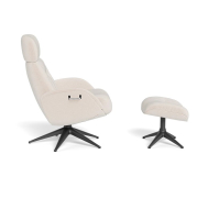 Fotel wypoczynkowy Elegant z podnóżkiem Sandy Beige Flexlux