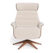 Fotel wypoczynkowy Marina Sandy Beige Walnut decor Flexlux