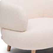 Fotel Luisa ecru boucle kave home