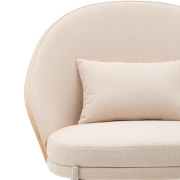Fotel Eamy beżowy szenil kave home