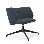 KRZESŁO KOMMA SWIVEL LOUNGE NAVY BLUE