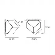 KINKIET EDGE 21 CM ARTEMIDE