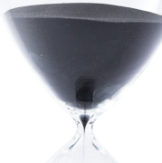 Klepsydra Sandglass Ball L Czarna Pols Potten