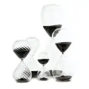 klepsydra sandglass ball M czarna pols potten