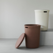 Kosz na pranie Hide kremowy Normann Copenhagen