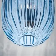 LAMPA STOŁOWA PLASS MEDIA NIEBIESKA ZE ŚCIEMNIACZEM FOSCARINI