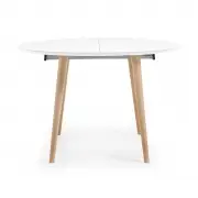 STÓŁ ROZKŁADANY OAKLAND BIAŁY 120-200 CM KAVE HOME