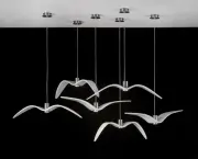 LAMPA WISZĄCA NIGHT BIRDS 73 CM BROKIS