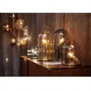 LAMPA STOŁOWA GLOW IN A DOME 21 CM PRZYDYMIONY SZARY EBB&FLOW