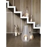 ŚWIECZNIK DESIGN WITH LIGHT 16 CM PRZEZROCZYSTY HOLME GAARD
