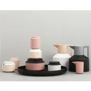 POJEMNIK GEO 10 CM RÓŻOWY-CZARNY NORMANN COPENHAGEN