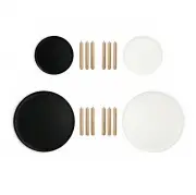 STOLIK TABLO DUŻY BIAŁY - NATURALNY JESION NORMANN COPENHAGEN