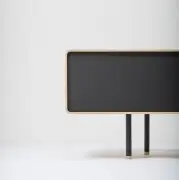KOMODA DĘBOWA FINA NISKA 200X45X48 CM CZARNA GAZZDA
