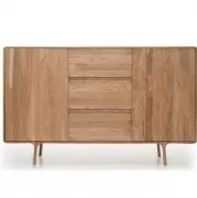 KOMODA DĘBOWA FAWN 180X45X110 CM GAZZDA