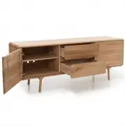 KOMODA DĘBOWA FAWN 180X45X65 CM GAZZDA