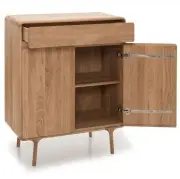 KOMODA DĘBOWA FAWN 90X45X110 CM GAZZDA