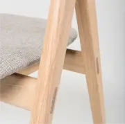 Krzesło Ava tapicerowane Main Line Flax Gazzda
