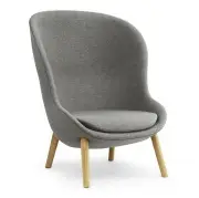 FOTEL HYG WYSOKI CZARNY DĄB NORMANN COPENHAGEN
