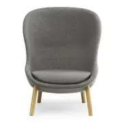 FOTEL HYG WYSOKI CZARNY DĄB NORMANN COPENHAGEN