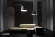 LAMPA PODŁOGOWA TWIGGY SZARA FOSCARINI