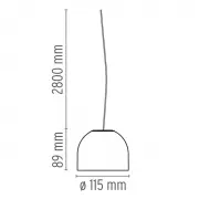 Lampa wisząca Wan S czarna Flos