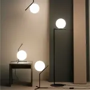 Lampa podłogowa Ic F2 czarna Flos