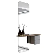 lustro One More Look ciemny dąb forest green Umage